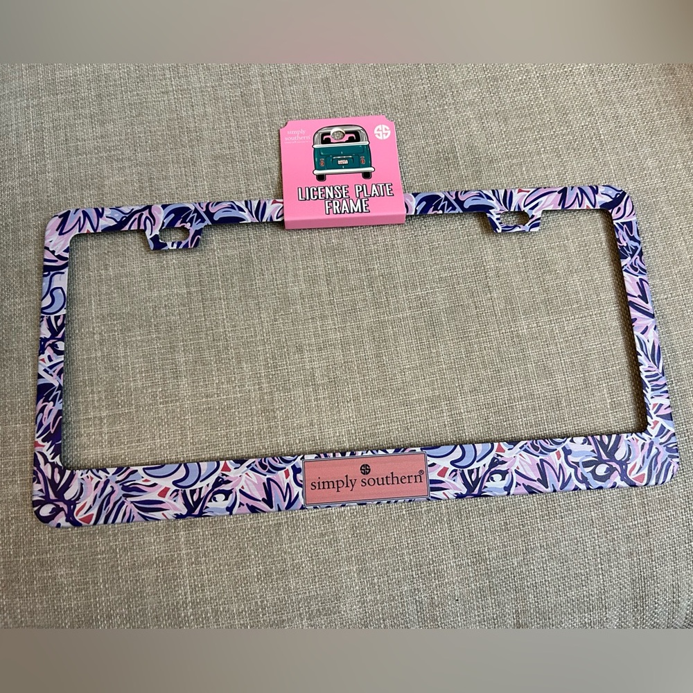 Simply Southern license plate frame